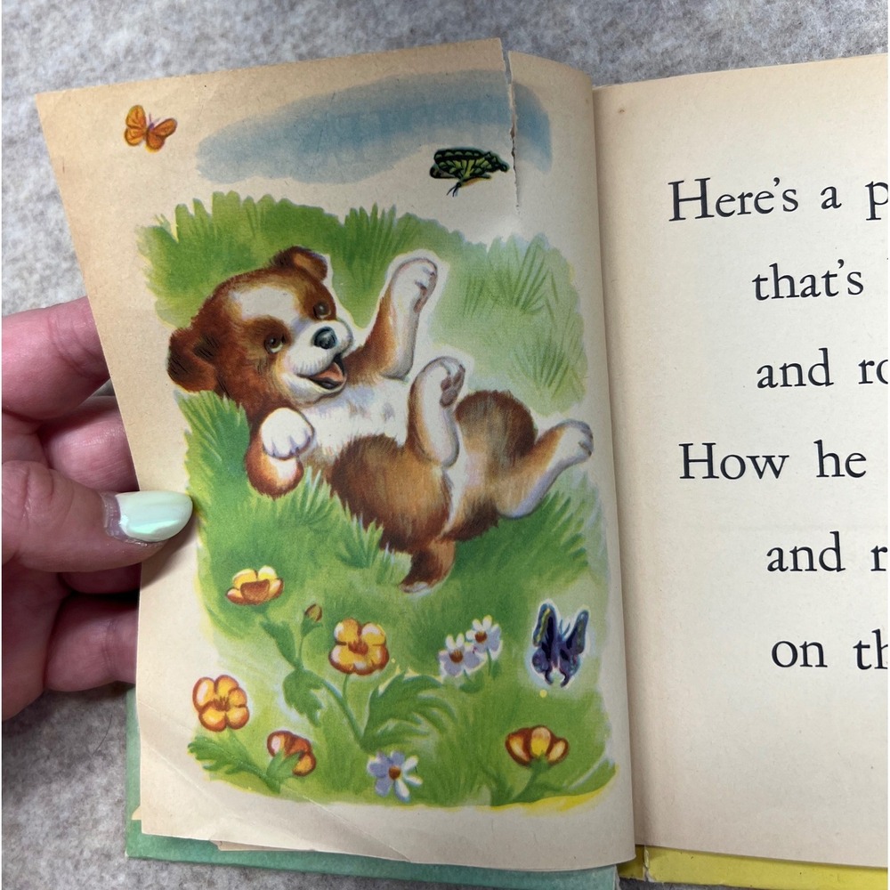 Rand McNally Puppies Junior Elf Book Kids Vintage 1952 8037 - Picture 5 of 7